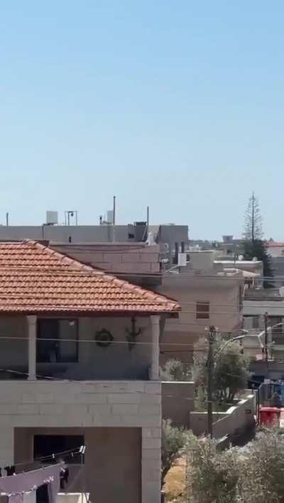 Hizbollah drone hitting a beduin village in northern israel