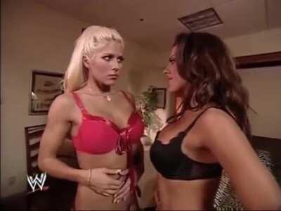 The reason I watched wrestling as a kid, Torrie Wilson and Dawn Marie