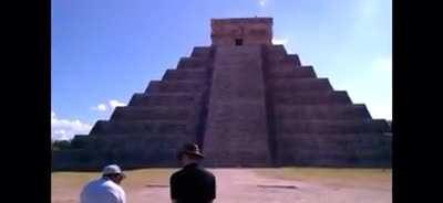 Kukulcán Pyramid in archeological site of Chichén Itzá, Mexico is an ancient Maya pyramid designed to reproduce the quetzal bird’s sound when you clap in front of it