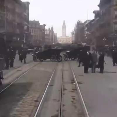 A San Francisco streetcar footage from a hundred years old