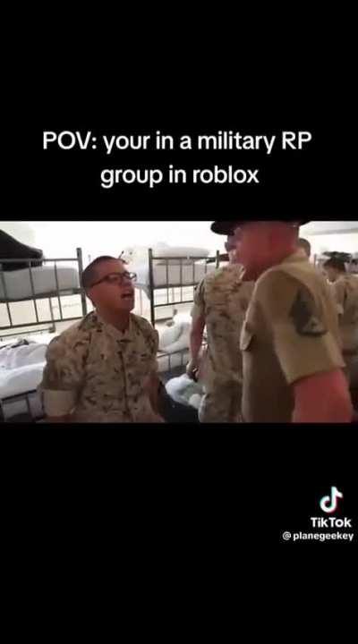 Have you guys ever been in a military group before? : r/roblox