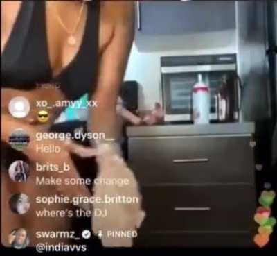 Throwback Thursday: (@indiavvsofficial) wildin on IG Live. The covid lockdown was a CRAZY time on the internet 😂😂