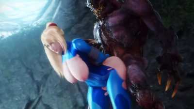 Samus gets brutally violated and turned into an alien concubine