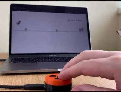 I’ve designed a single-key USB keyboard called Big Orange Button a.k.a BOB for my MacBook Pro M1