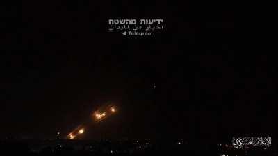 Video by HAMAS showing their military wing launching rockets towards central Israel [11/05/21]