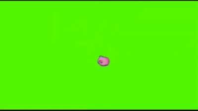 Kirby falling green screen