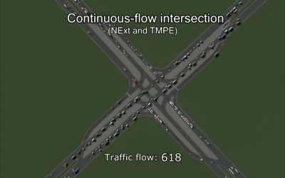 Traffic flow measured on 30 different 4-way junctions