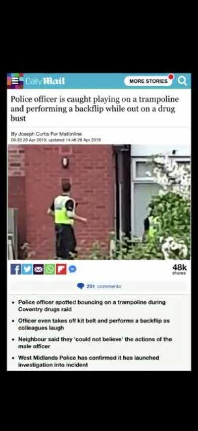 British police at their finest