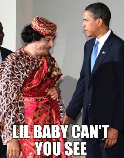 The real reason Obama killed Gaddafi was because he was jealous of his drip