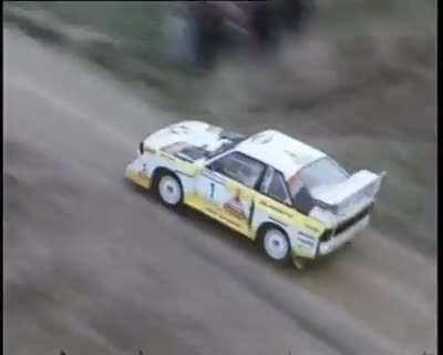 Rally Driver Walter Rohl's insane Group B driving skills and footwork