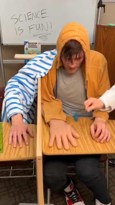 The Rubber Hand Illusion to deceive the brain