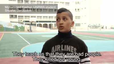 The world's donations support the Palestinians education system which encourages terror and hatred in the children.