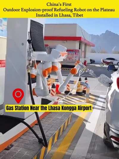 China’s First Outdoor Explosion-proof Refueling Robot on the Plateau Installed in Lhasa, Tibet