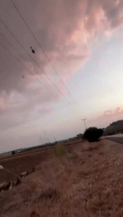 IAF Apache shooting down a Hezbollah drone. 