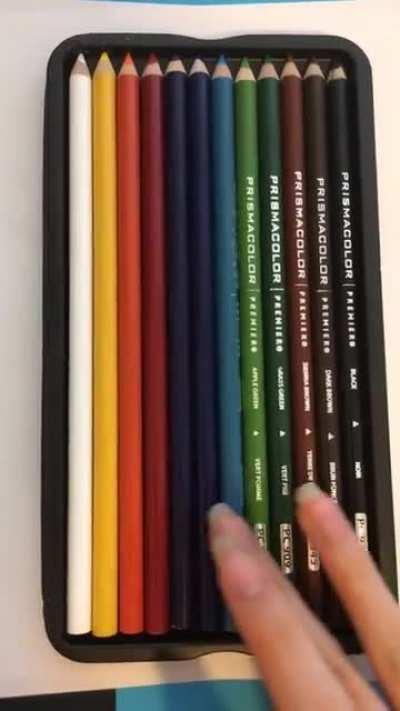 Turning color pencils