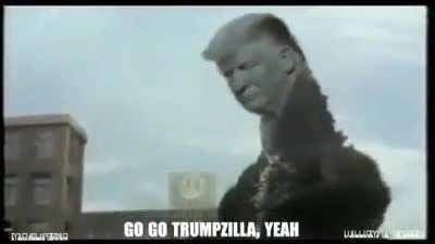 Release the Beast. Time to announce the 2024 Presidential run. GO GO Trumpzilla!