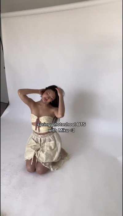 BTS of photoshoot