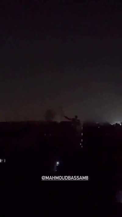 A large number of israeli tanks advancing east of rafah  