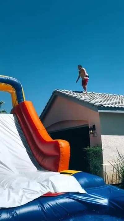 HMF while I try out this water slide