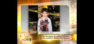 Little Boy Heroically Shoots and Mutilates Home Intruder.