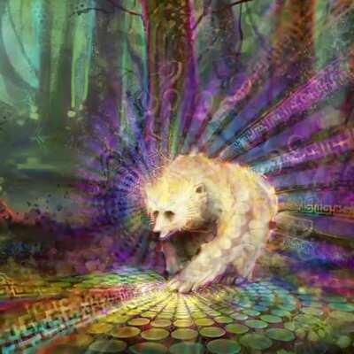 Trippy bear! Artwork by Simon Haiduk - link below