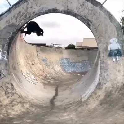 Skateboarding 360 Loop