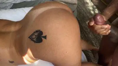 I love letting my bulls bust a nut on my Queen of Spades tattoo like a good white slut