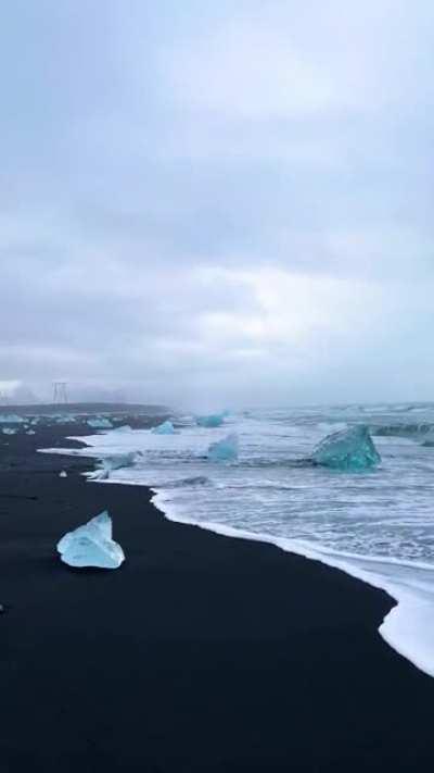 🔥 Diamond Beach, Iceland. 🔥