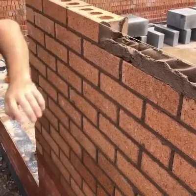 Satisfying brick laying