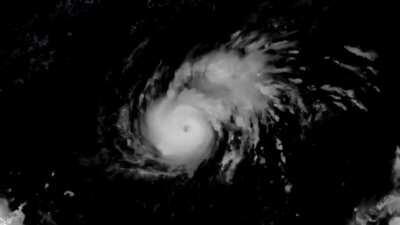 Typhoon Goni's rapid intensification. 55 knots to 125 knots in 24 hours.