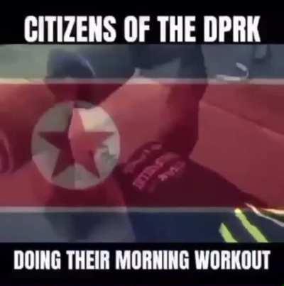 The poor citizens of the DPRK being forced to push the train. When will the evils of communism end? 😭😭😭