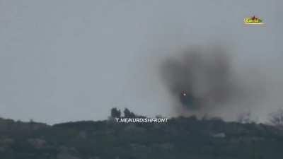 PKK militants targeting a group of Turkish soldiers with ATGM in Northern Iraq, 26 april