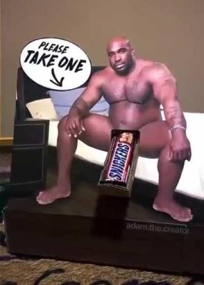 Here grab a snickers