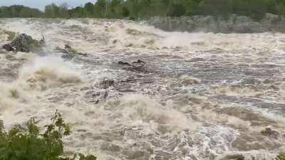 The Potomac at Great Falls Park was like this yesterday.