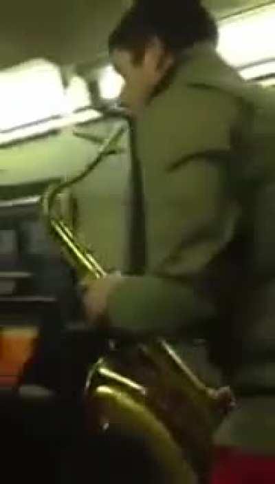 Subway Sax Battle...