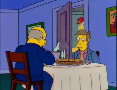 Steamed hams but someone doesn't know how to flush a toilet.