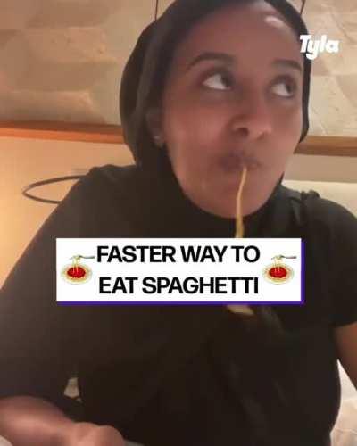 Eating spaghetti has never been the same