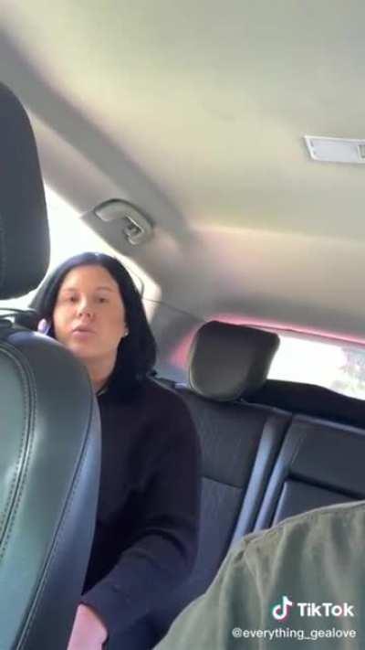 Qanon Karen says Covid is a hoax, refuses to wear a mask, and tries to get her Lyft driver fired