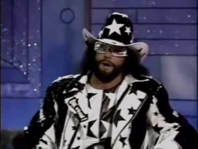 Macho Man Randy Savage with Possibly the Best Answer to ‘Do You Cry?'