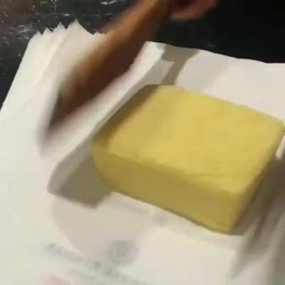 Packaging butter