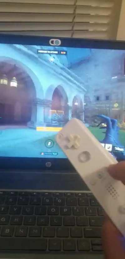 Won a game with a Wiimote and Nunchuck 