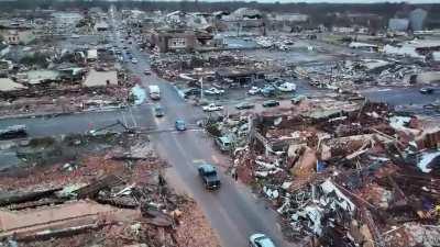 Mayfield Kentucky after the tornado