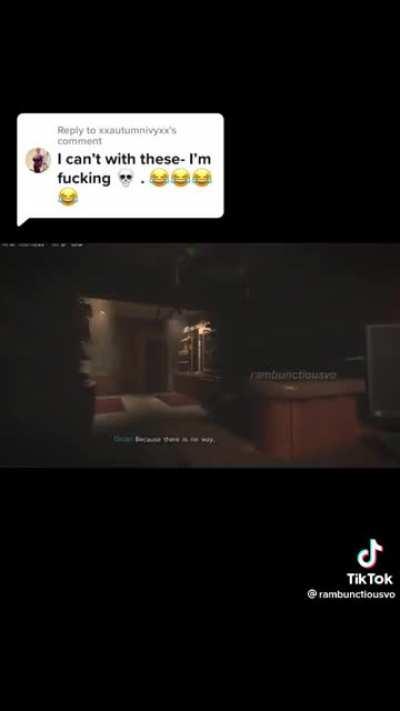 Ghost asks the most important question. credit to: @rambunctiousvo on tiktok