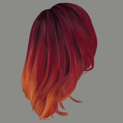 Hey, this is my latest digital painting, I love painting hair, what do you think?