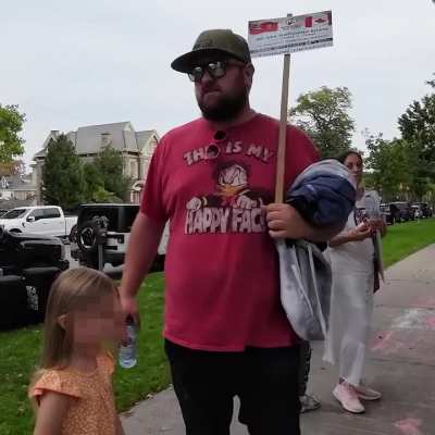 Footage from Friday's Downtown Protest (I’m going to teach my kid to bully yours!)