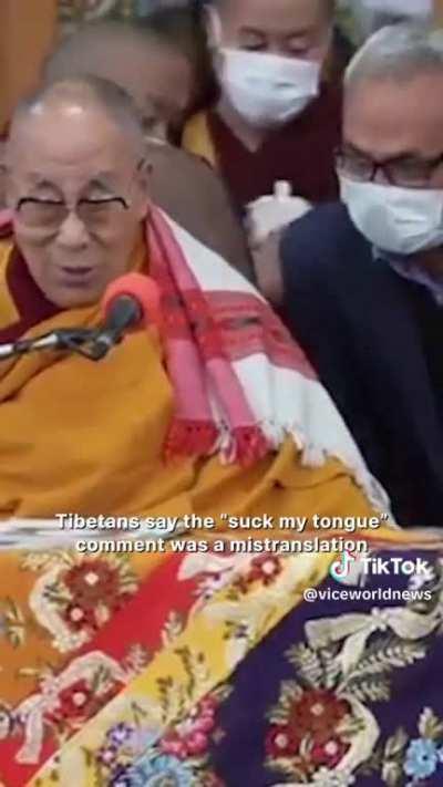 A lot of Westerners prematurely freaked out about the Dalai Lama without cultural context. 