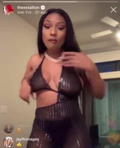 Megan Thee Stallion nip slip 