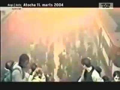 CCTV footage of bombs detonating during the 2004 Madrid train bombings which left 193 dead and approximately 2050 injured. The attack was the deadliest terror attack in Europe since the bombing of Pan Am 103.