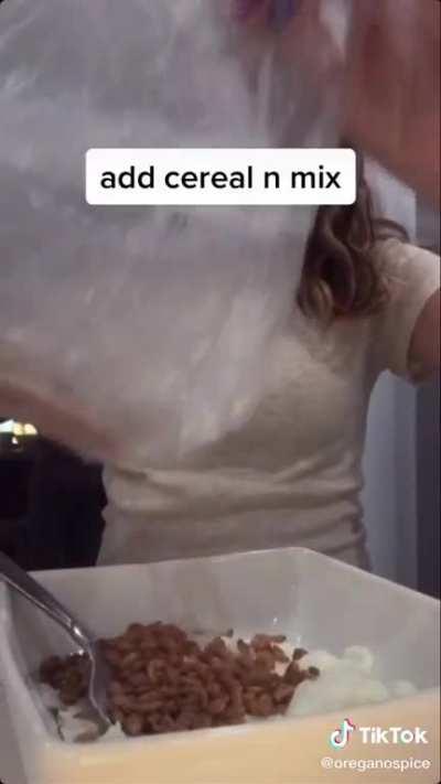 Cereal then milk, milk then cereal or...