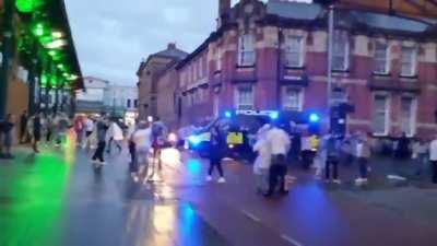 Preston bringing it home tonight, by Preston Phone Box